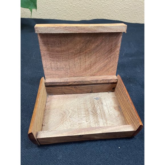 Wooden Jewelry Box One Compartment Storage - Picture 4 of 8
